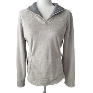 The North Face Osito Fleece Pullover Medium Cream White 1/4 Zip Cozy Soft Jacket